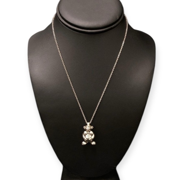 TIFFANY & CO Clown Pendant Sterling Silver .925 RARE Necklace EUC - Picture 4 of 11